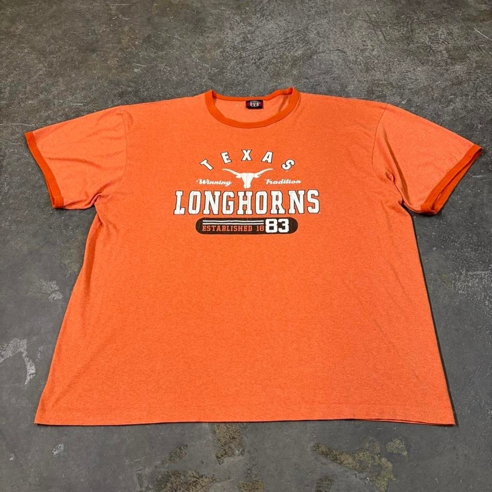 Vintage OVB Texas Longhorns Orange Ringer Tee Shirt Mens 2XL 2000s Y2K NCAA